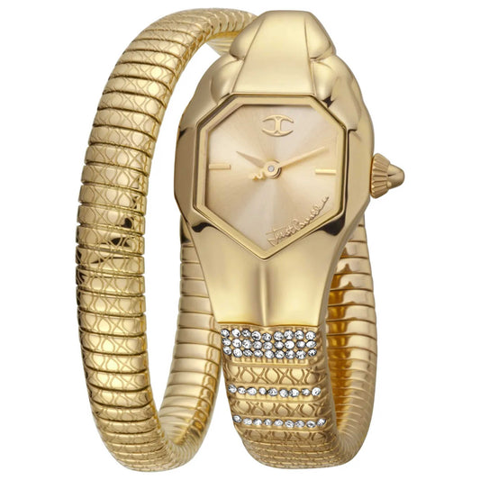 Front view of Just Cavalli Signature Snake Women's Quartz Watch JC1L113M0025