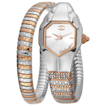 Front view of Just Cavalli Signature Snake Women's Quartz Watch JC1L113M0055
