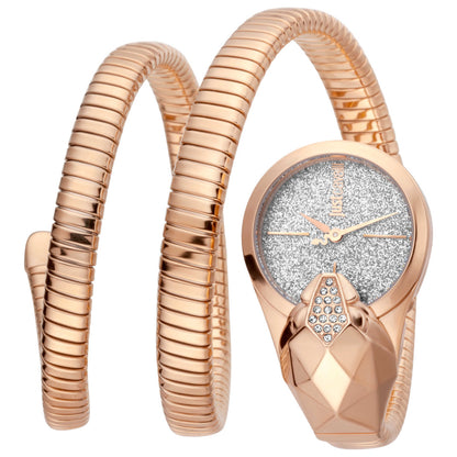 Front view of Just Cavalli Signature Snake Women's Quartz Watch JC1L114M0055
