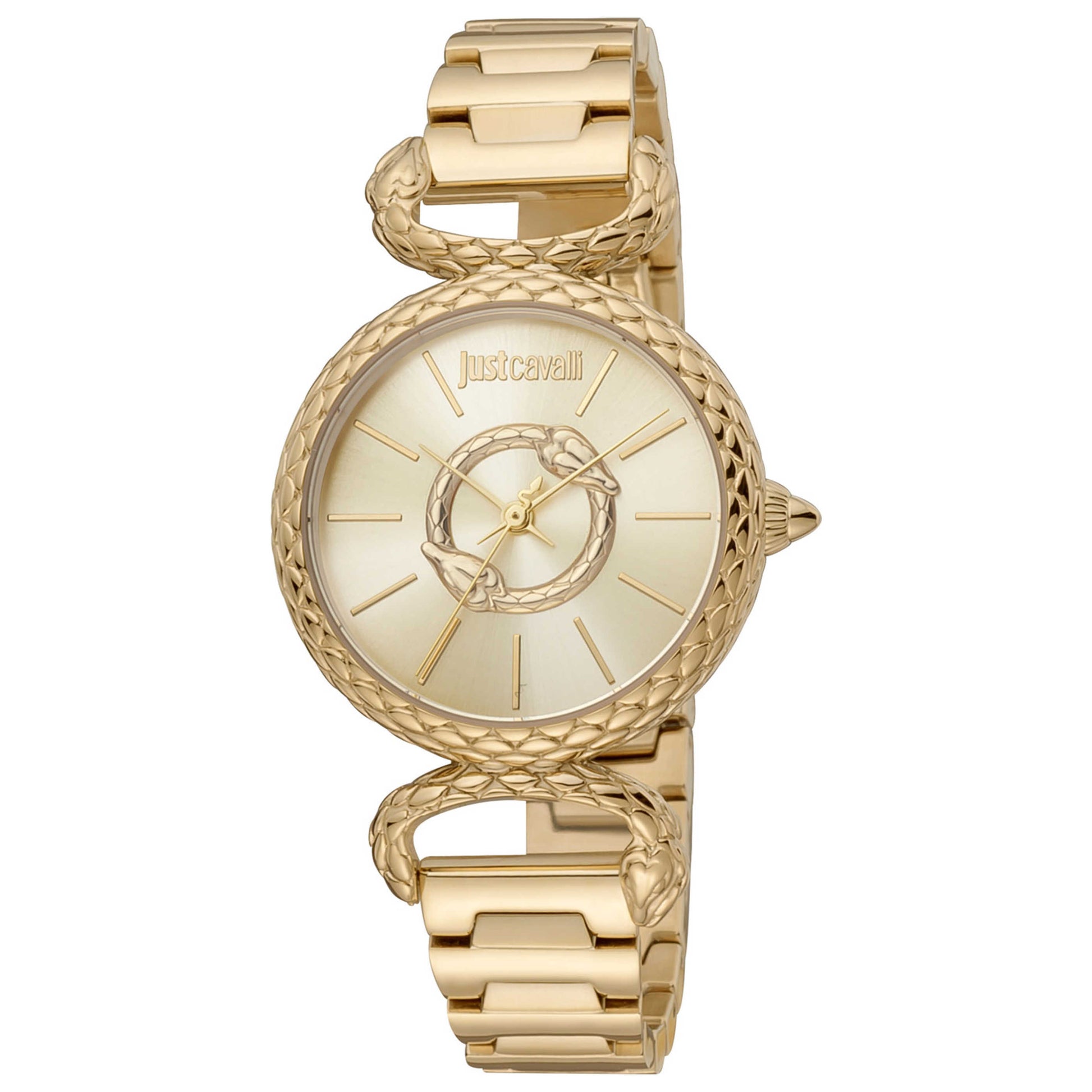 Front view of Just Cavalli Serpente Interno Women's Quartz Watch JC1L148M0065