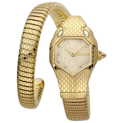 Front view of Just Cavalli Signature Snake Women's Quartz Watch JC1L177M0025