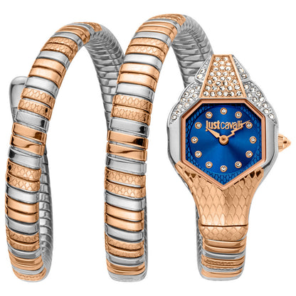 Front view of Just Cavalli Signature Snake Women's Quartz Watch JC1L193M0065