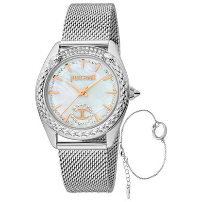 Front view of Just Cavalli Animalier Prestigio 2 Women's Quartz Watch JC1L195M0215