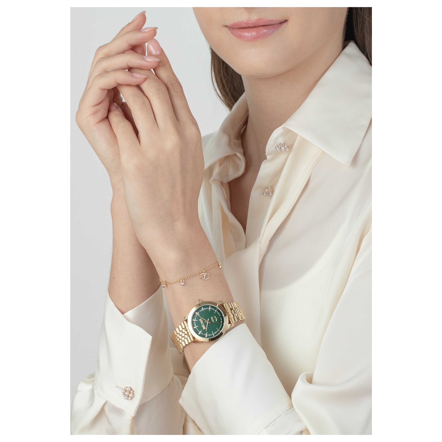 Just Cavalli Signature Snake Glam Evo 7 Doppio Women's Quartz Watch JC1L211M0075 - Image #5