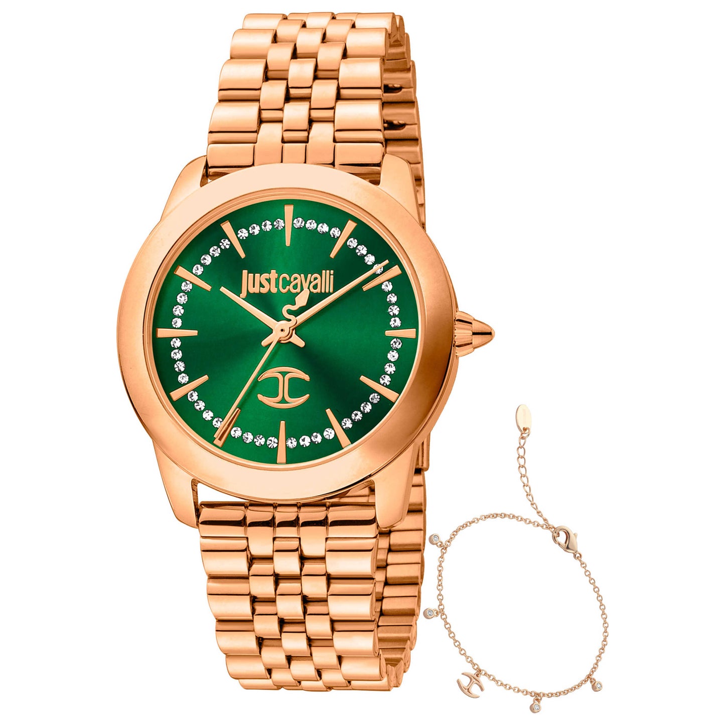 Front view of Just Cavalli Glam Creazione Women's Quartz Watch JC1L211M0085