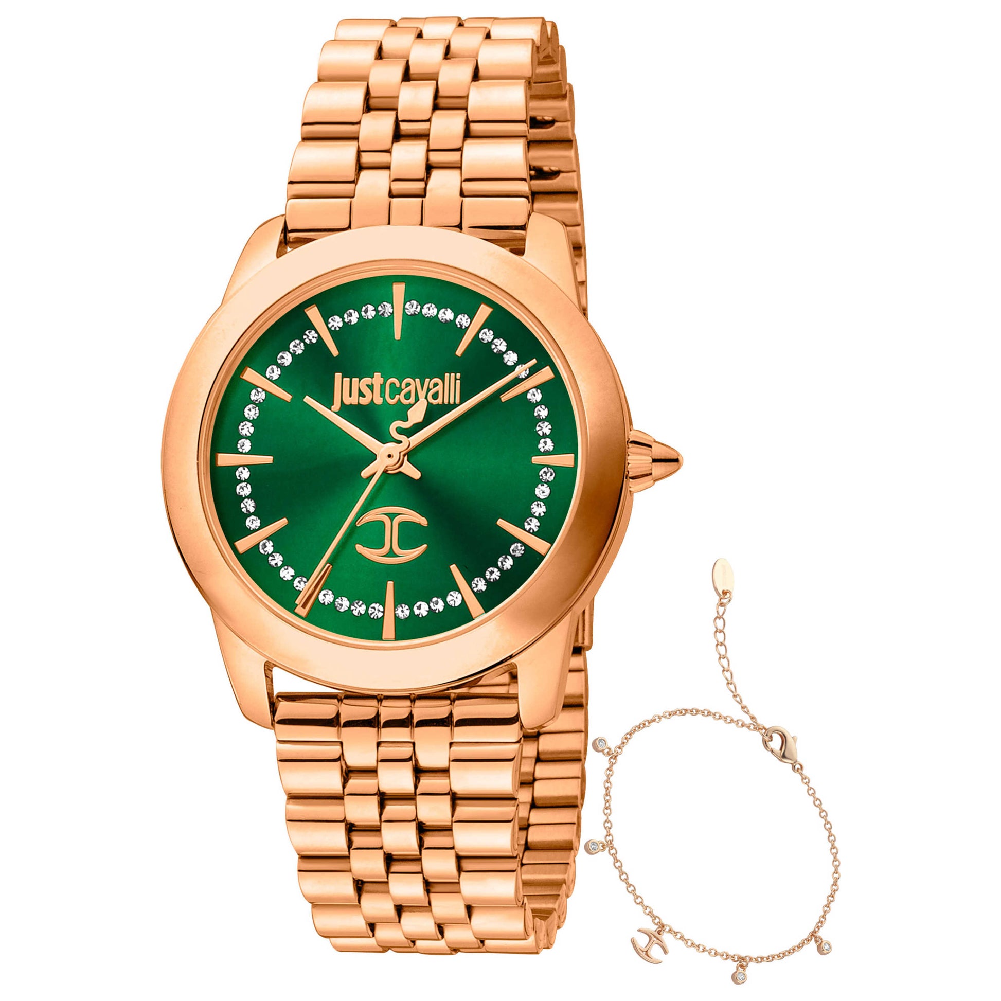 Front view of Just Cavalli Glam Creazione Women's Quartz Watch JC1L211M0085