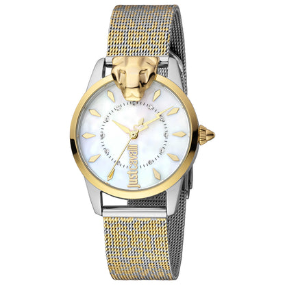 Front view of Just Cavalli Animalier Donna delicatezza Women's Quartz Watch JC1L220M0095