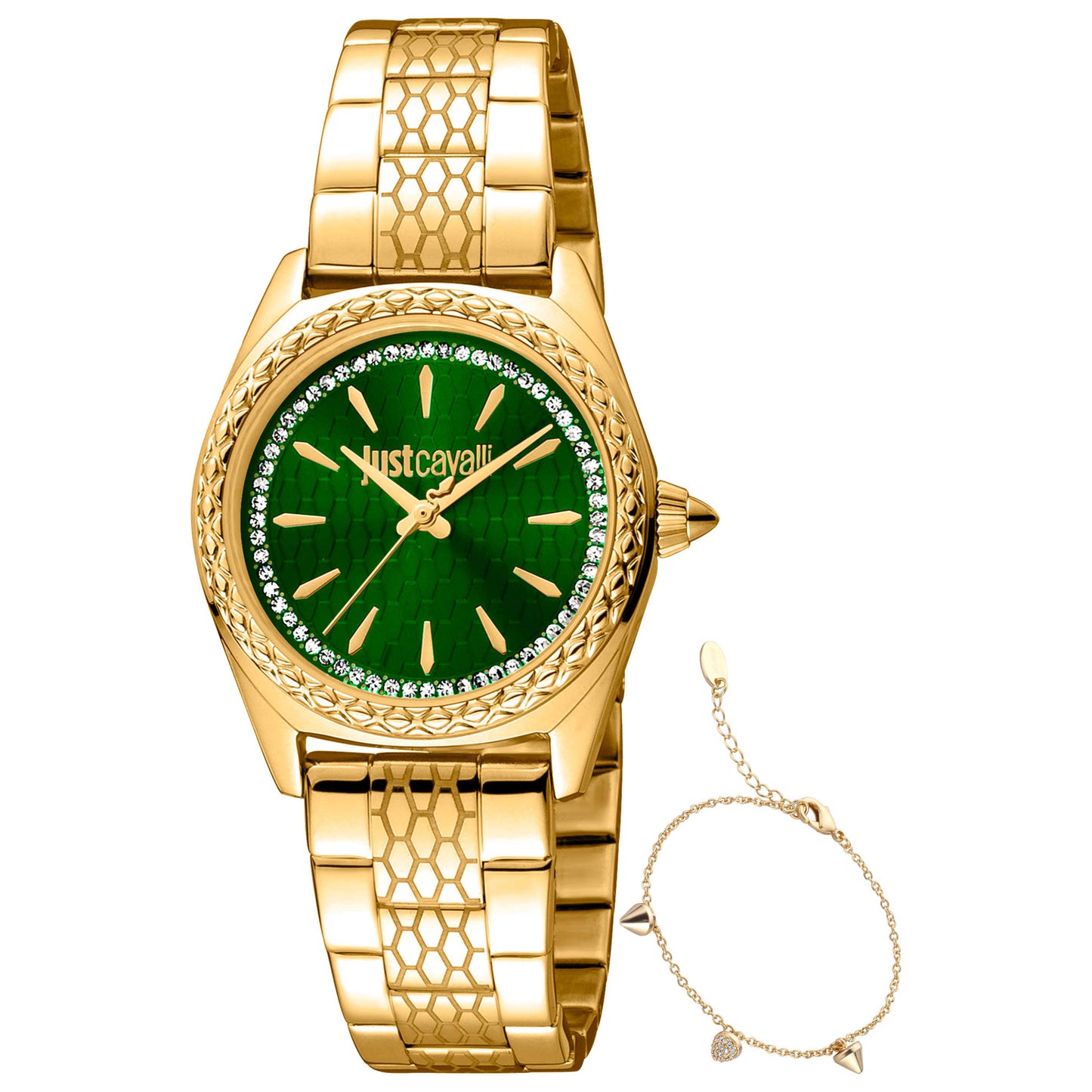 Front view of Just Cavalli SET Fashion Glam Women's Quartz Watch JC1L239M0075
