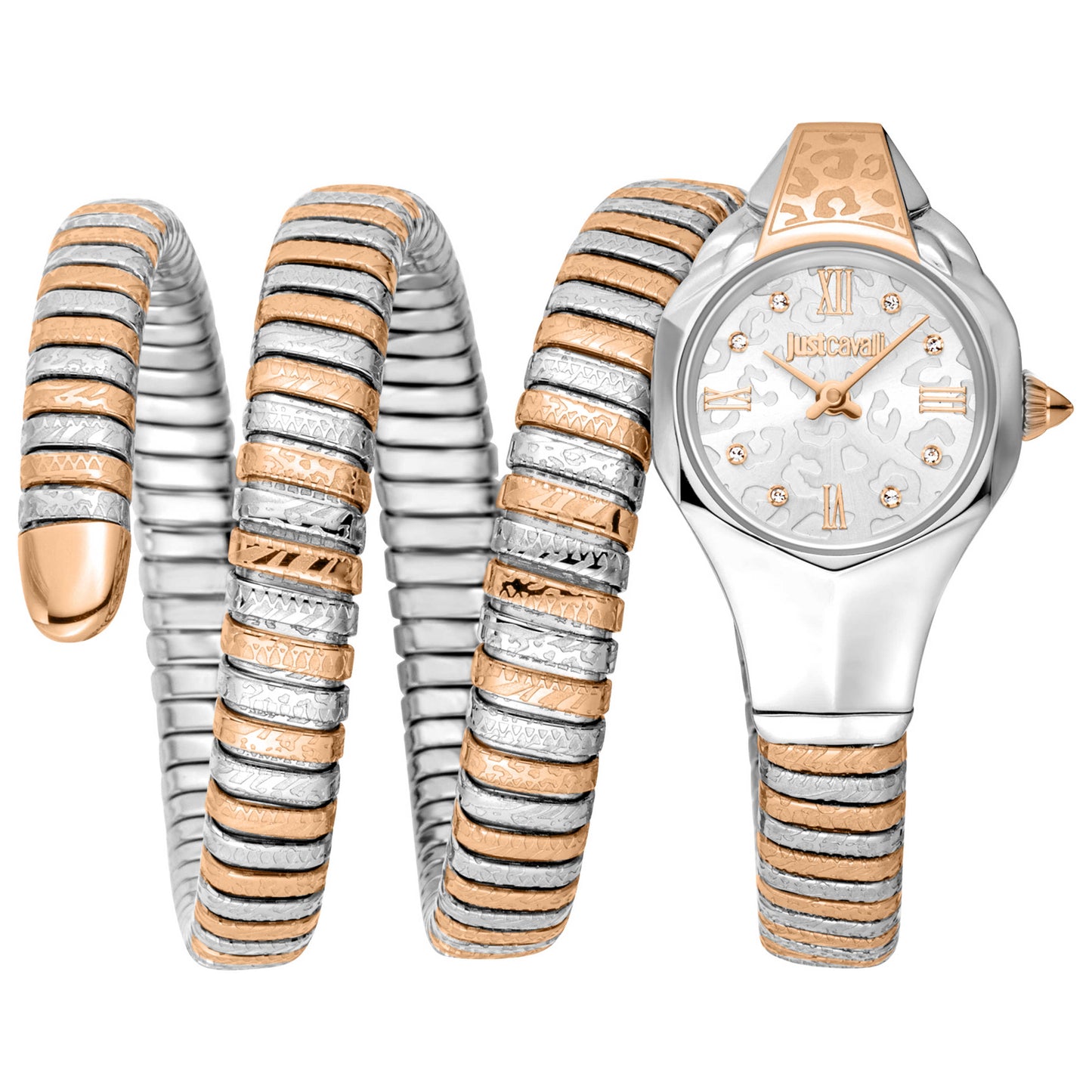 Front view of Just Cavalli Snake Women's Quartz Watch JC1L271M0065