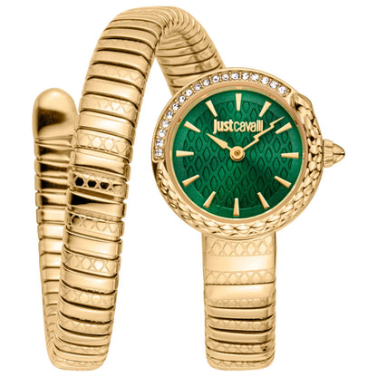 Front view of Just Cavalli Cerchio Snake Women's Quartz Watch JC1L301M0035