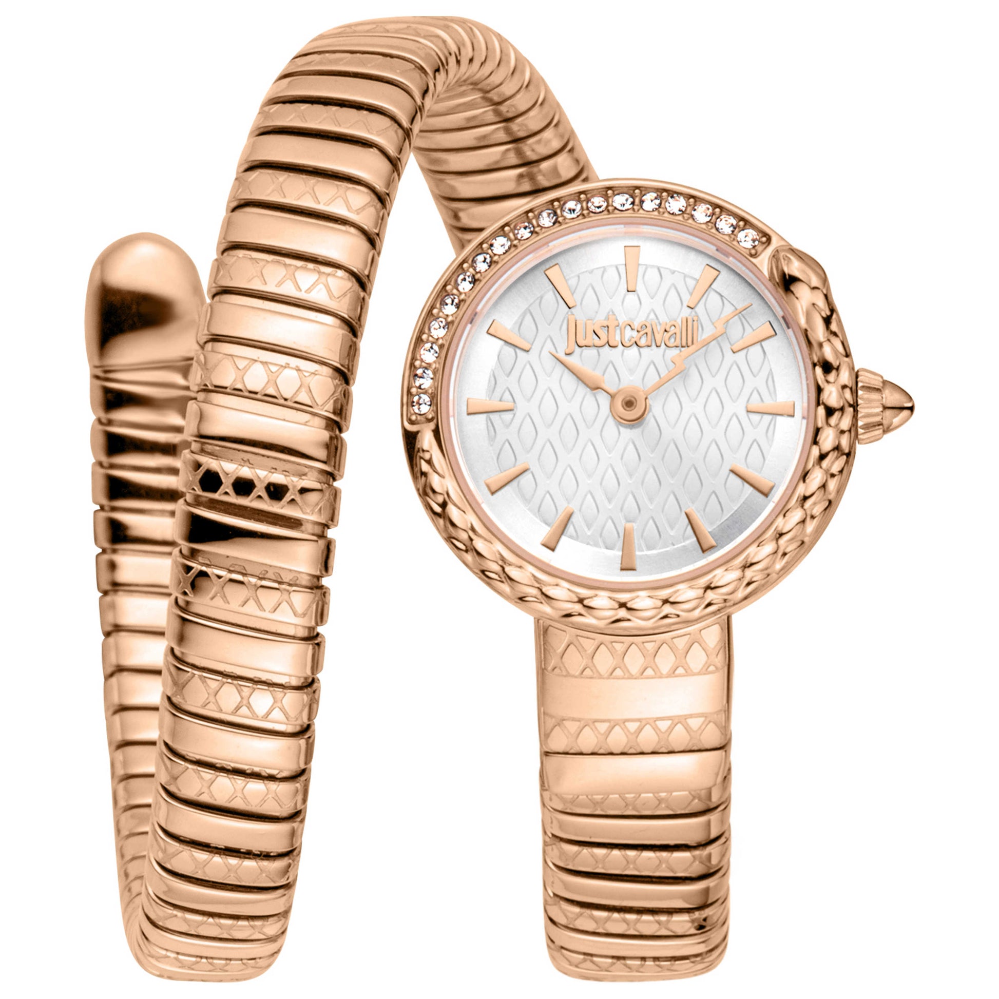 Front view of Just Cavalli Snake Women's Quartz Watch JC1L301M0045