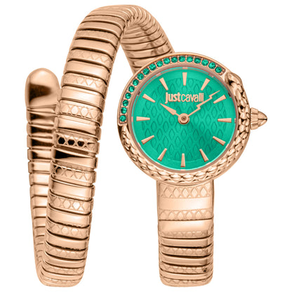 Front view of Just Cavalli Snake Women's Quartz Watch JC1L301M0055
