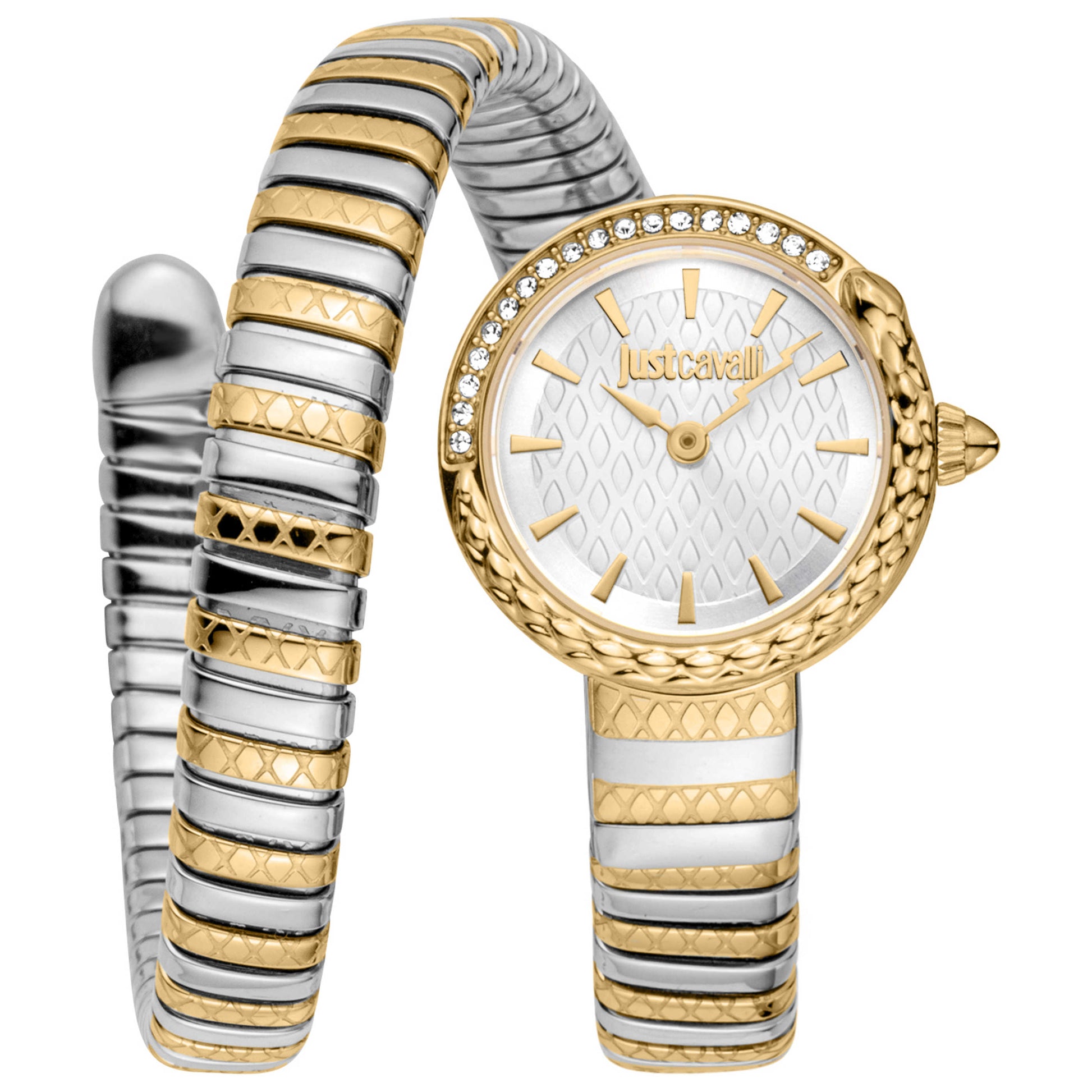 Front view of Just Cavalli Snake Women's Quartz Watch JC1L301M0065