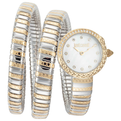 Front view of Just Cavalli Signature Snake Women's Quartz Watch JC1L302M0055