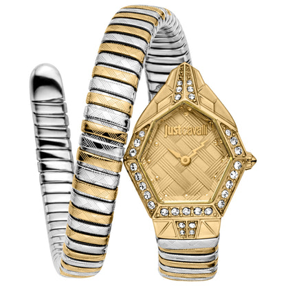 Front view of Just Cavalli Snake Women's Quartz Watch JC1L303M0055