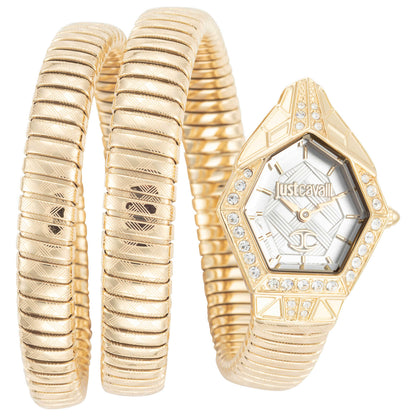 Front view of Just Cavalli Signature Snake Women's Quartz Watch JC1L304M0025