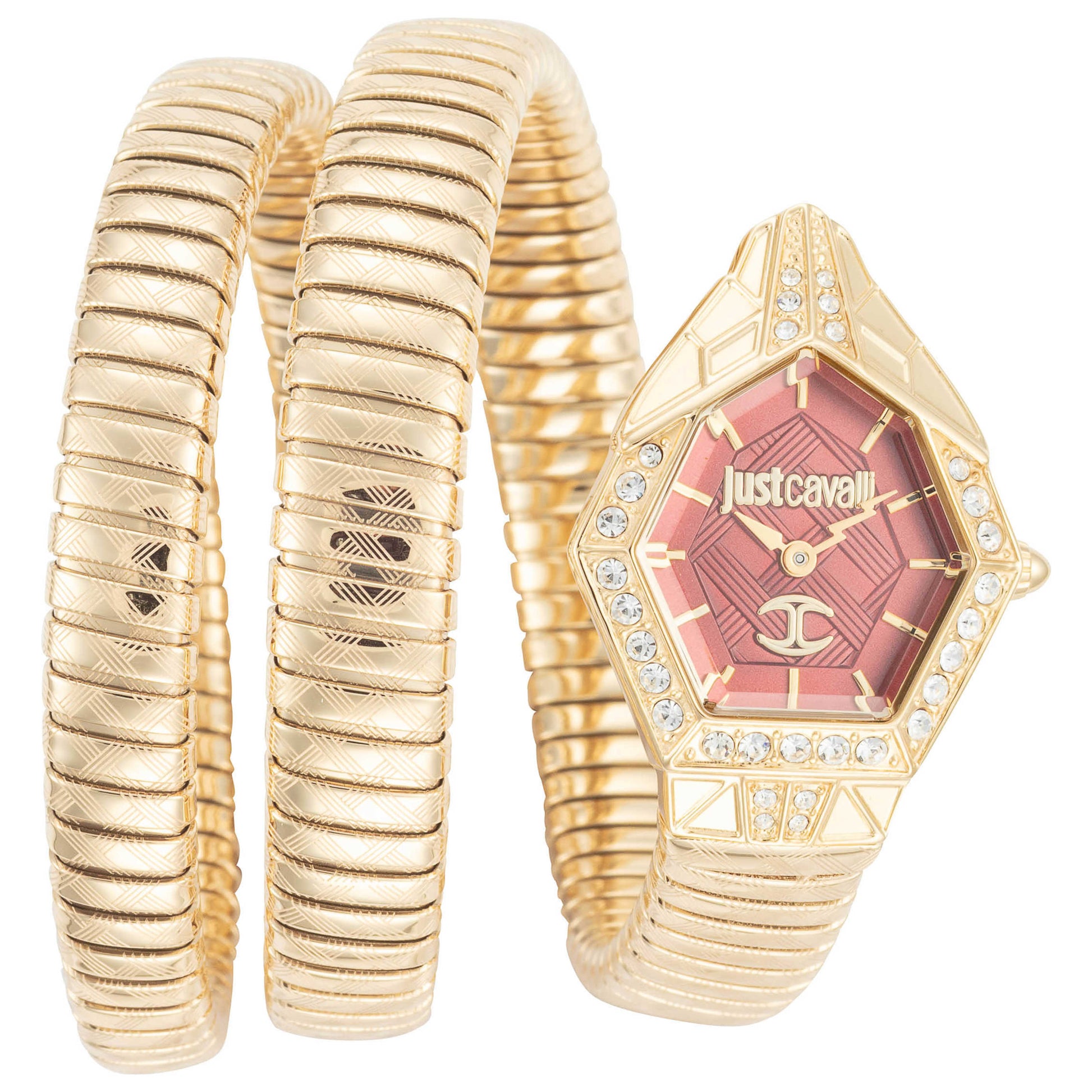 Front view of Just Cavalli Snake Women's Quartz Watch JC1L304M0035