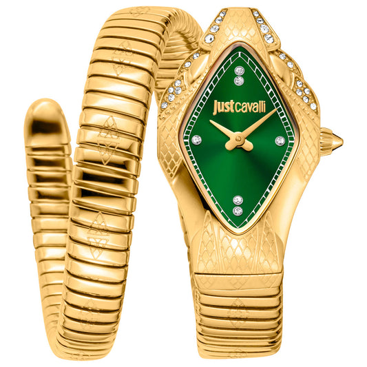 Front view of Just Cavalli Snake Women's Quartz Watch JC1L306M0045