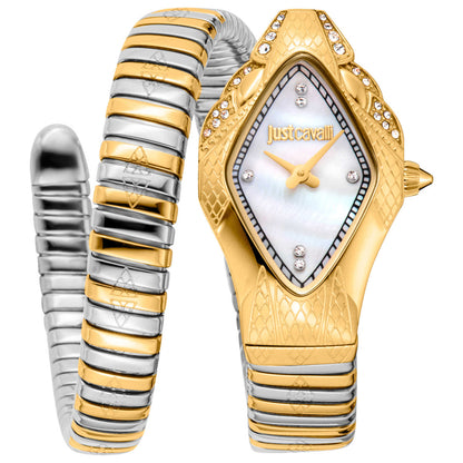 Front view of Just Cavalli Snake Women's Quartz Watch JC1L306M0065
