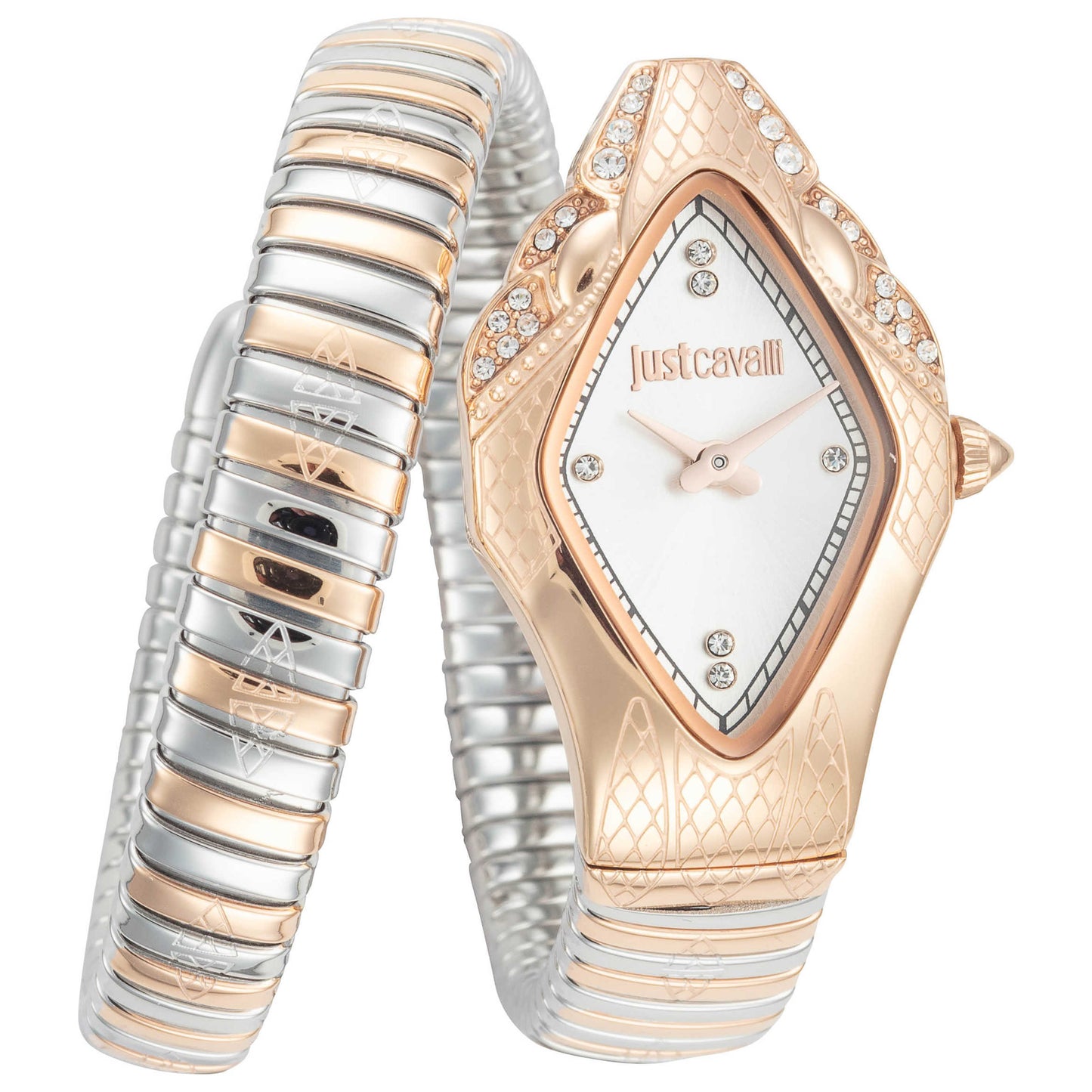 Front view of Just Cavalli Snake Women's Quartz Watch JC1L306M0075