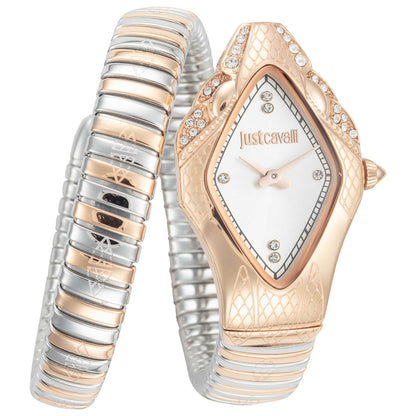 Front view of Just Cavalli Snake Women's Quartz Watch JC1L306M0075