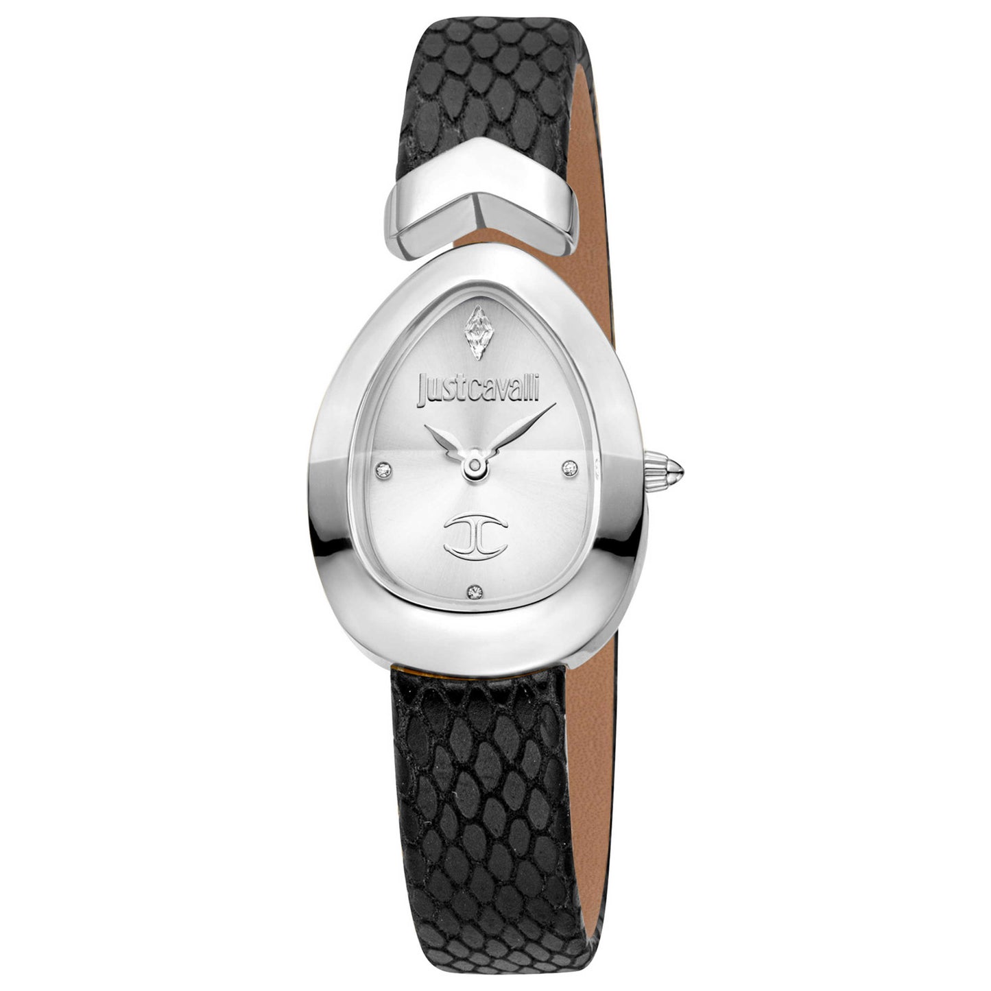 Front view of Just Cavalli Signature Snake Women's Quartz Watch JC1L321L0015