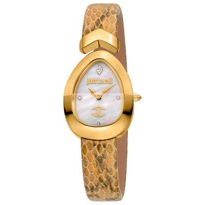 Front view of Just Cavalli Signature Snake Women's Quartz Watch JC1L321L0025