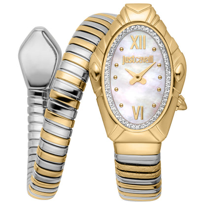 Front view of Just Cavalli Snake Women's Quartz Watch JC1L357M0055