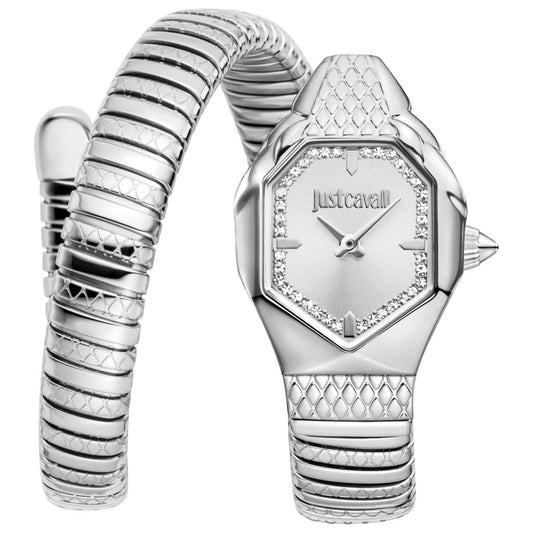 Front view of Just Cavalli Snake Women's Quartz Watch JC1L369M0015