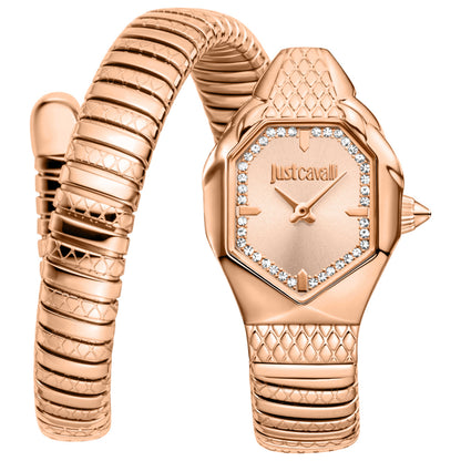 Front view of Just Cavalli Snake Women's Quartz Watch JC1L369M0055