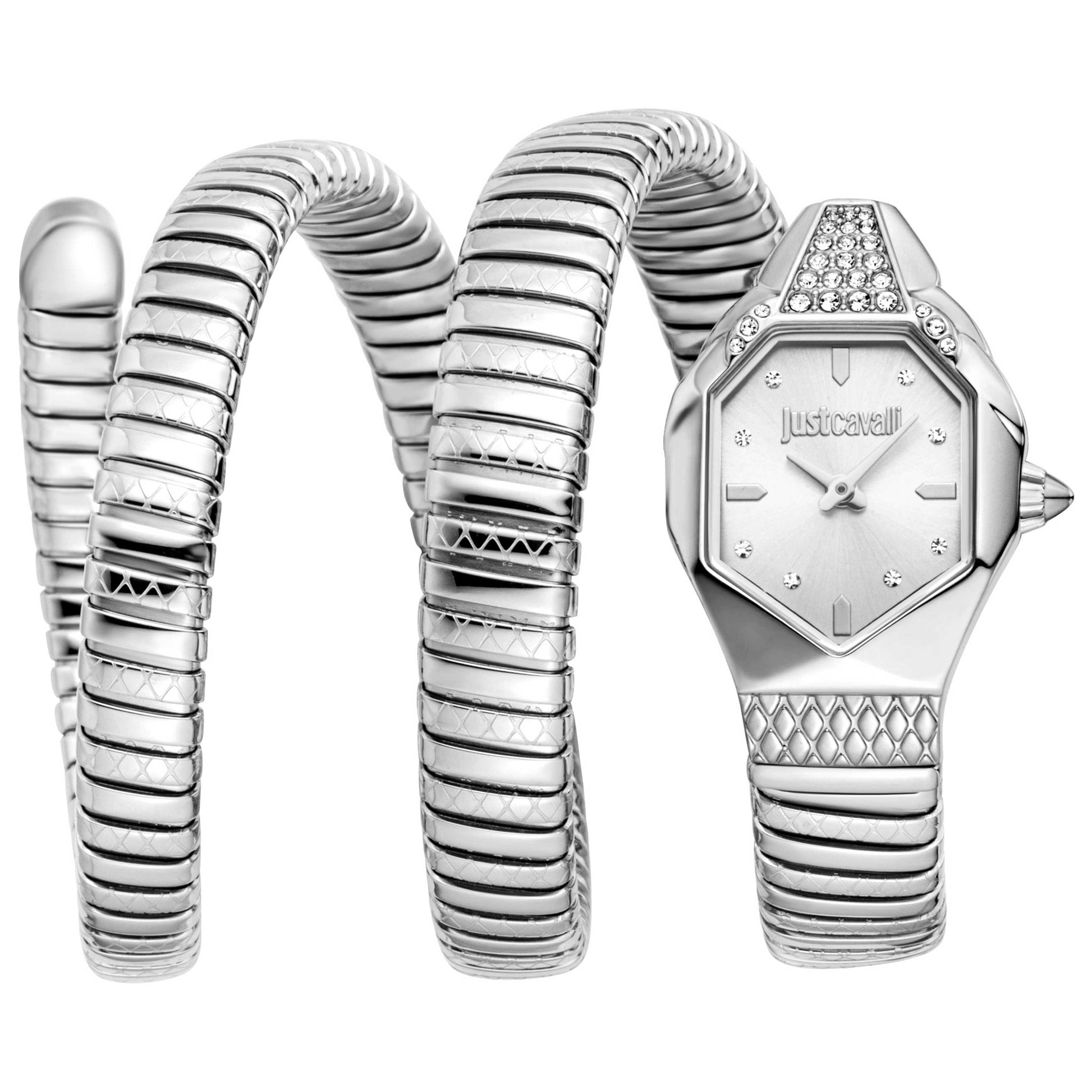 Front view of Just Cavalli Snake Women's Quartz Watch JC1L370M0015