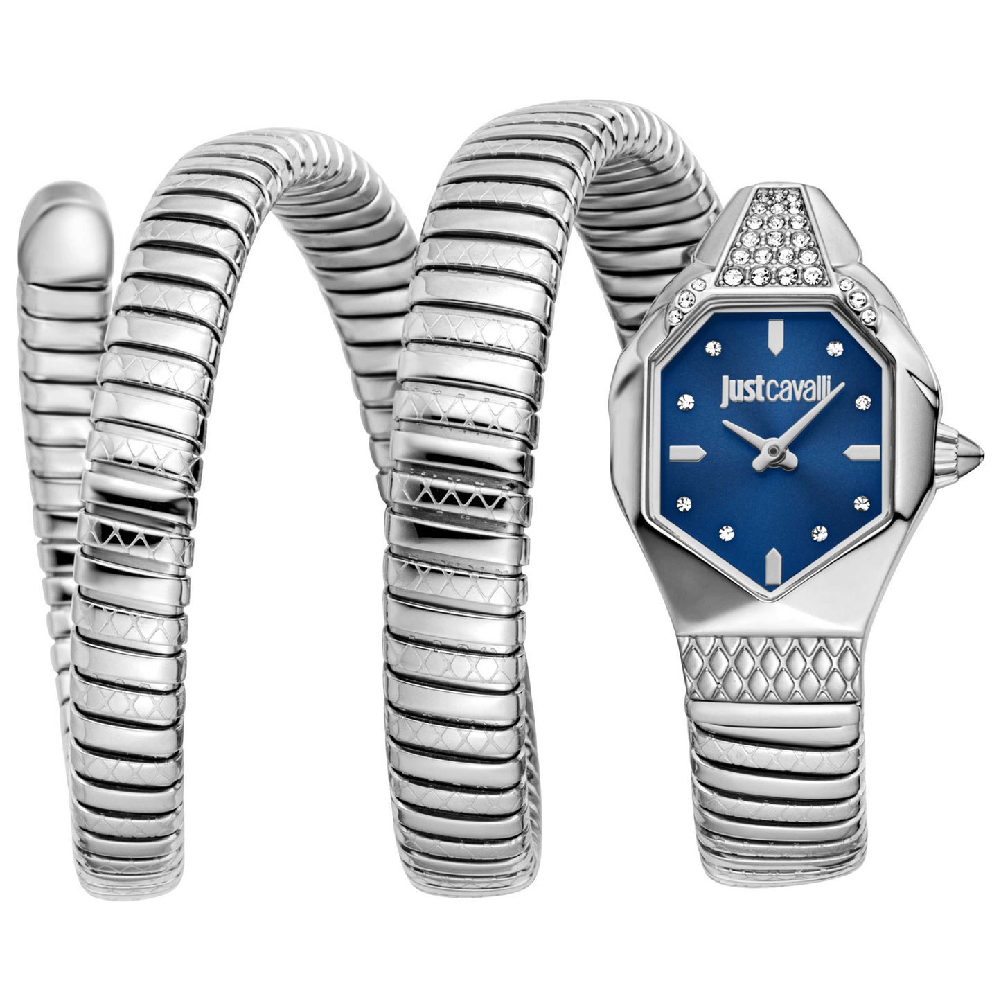 Front view of Just Cavalli Snake Women's Quartz Watch JC1L370M0025