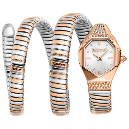 Front view of Just Cavalli Snake Women's Quartz Watch JC1L370M0065