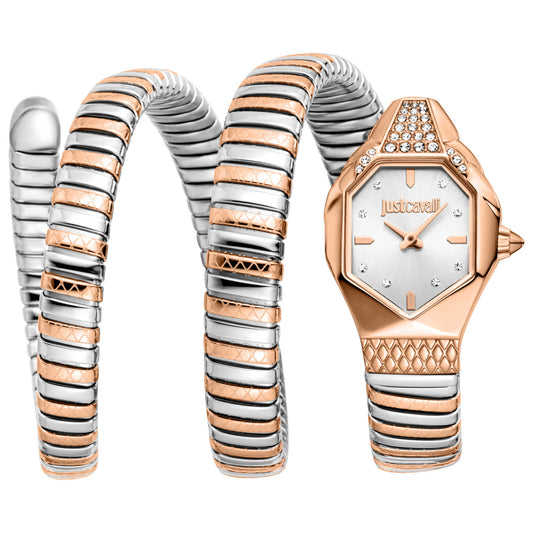 Front view of Just Cavalli Snake Women's Quartz Watch JC1L370M0065