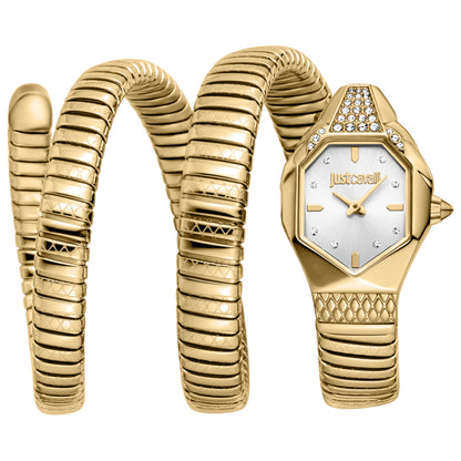 Front view of Just Cavalli Snake Women's Quartz Watch JC1L370M0075