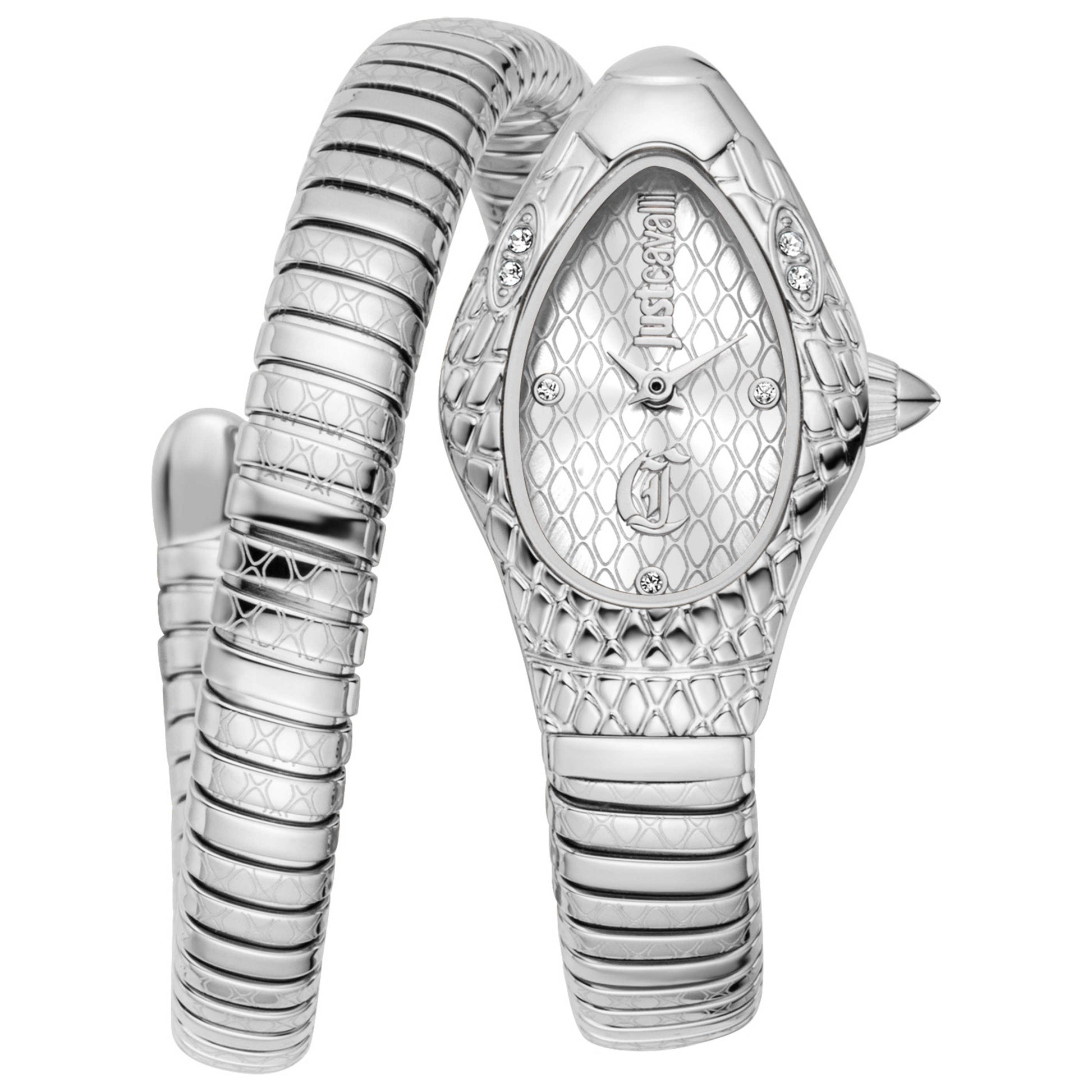 Front view of Just Cavalli Snake Women's Quartz Watch JC1L373M1015