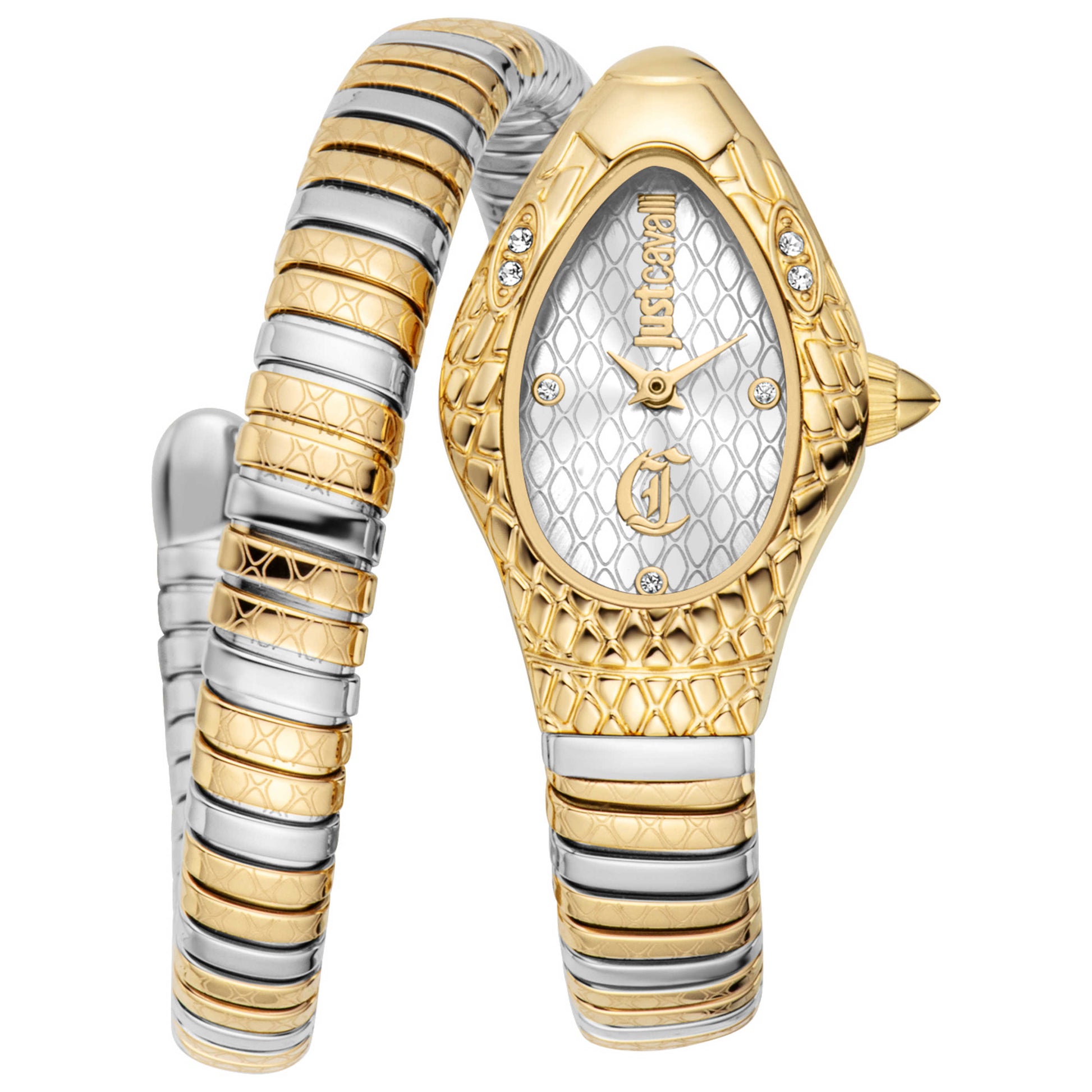 Front view of Just Cavalli Snake Women's Quartz Watch JC1L373M1055