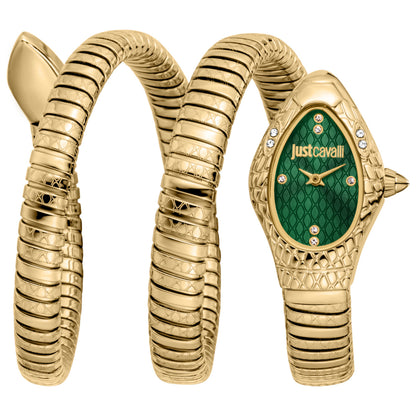 Front view of Just Cavalli Snake Women's Quartz Watch JC1L374M0035