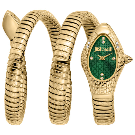 Front view of Just Cavalli Snake Women's Quartz Watch JC1L374M0035
