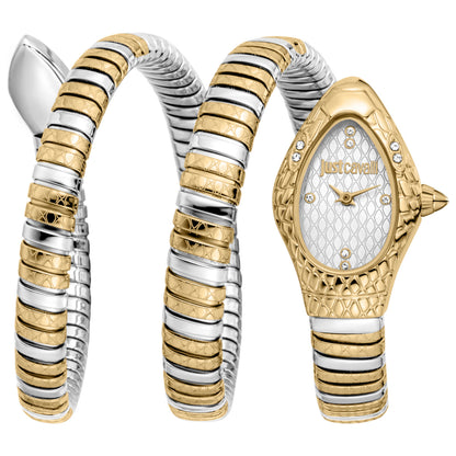 Front view of Just Cavalli Snake Women's Quartz Watch JC1L374M0055