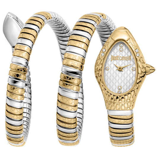 Front view of Just Cavalli Snake Women's Quartz Watch JC1L374M0055
