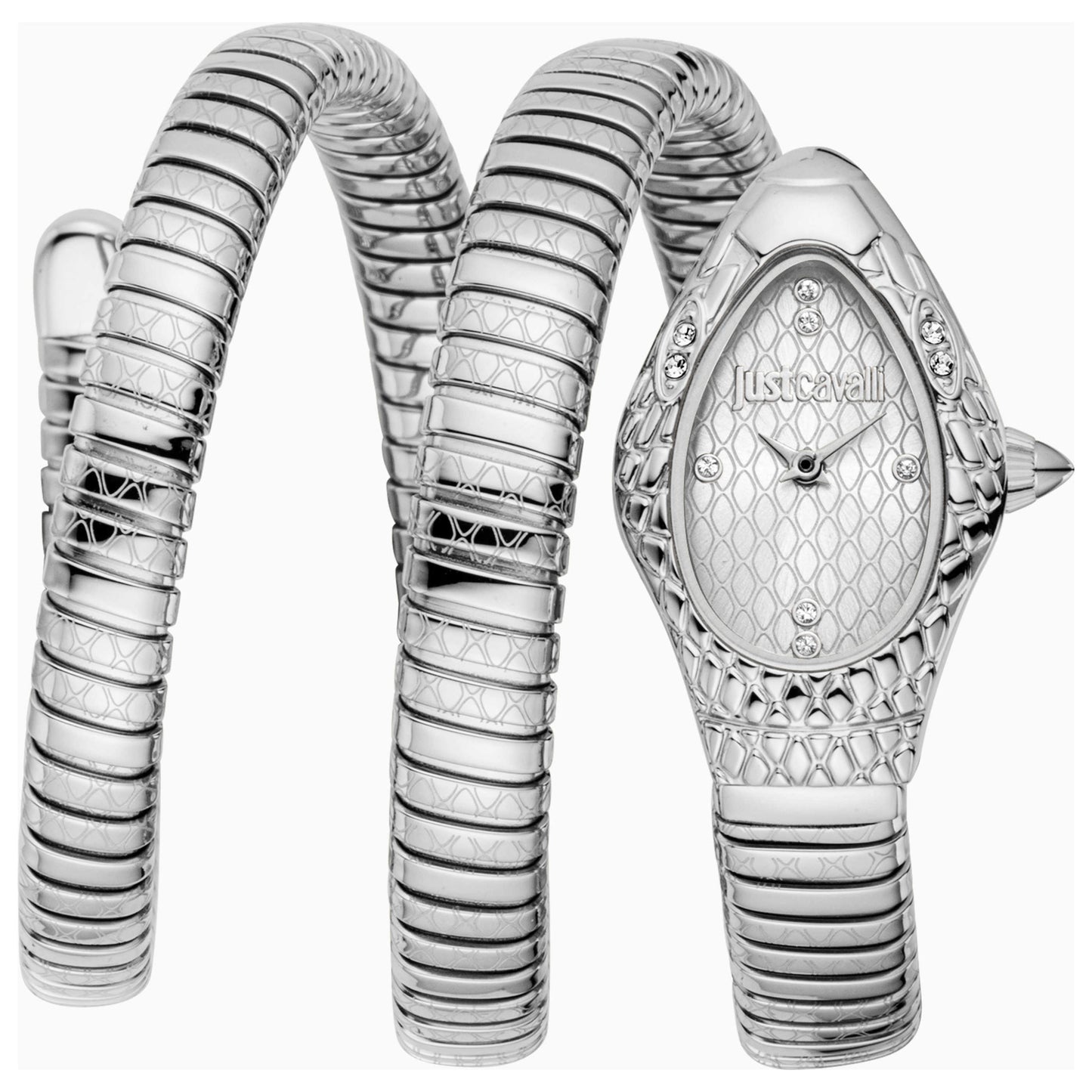 Front view of Just Cavalli Snake Women's Quartz Watch JC1L374M1015