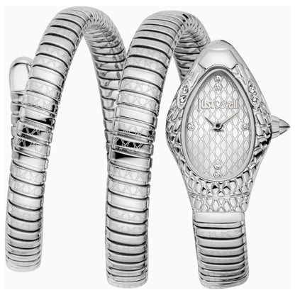 Front view of Just Cavalli Snake Women's Quartz Watch JC1L374M1015