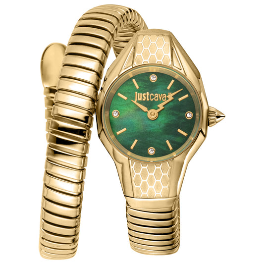 Front view of Just Cavalli Snake Women's Quartz Watch JC1L375M0035