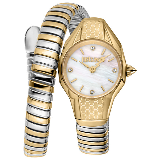 Front view of Just Cavalli Snake Women's Quartz Watch JC1L375M0055
