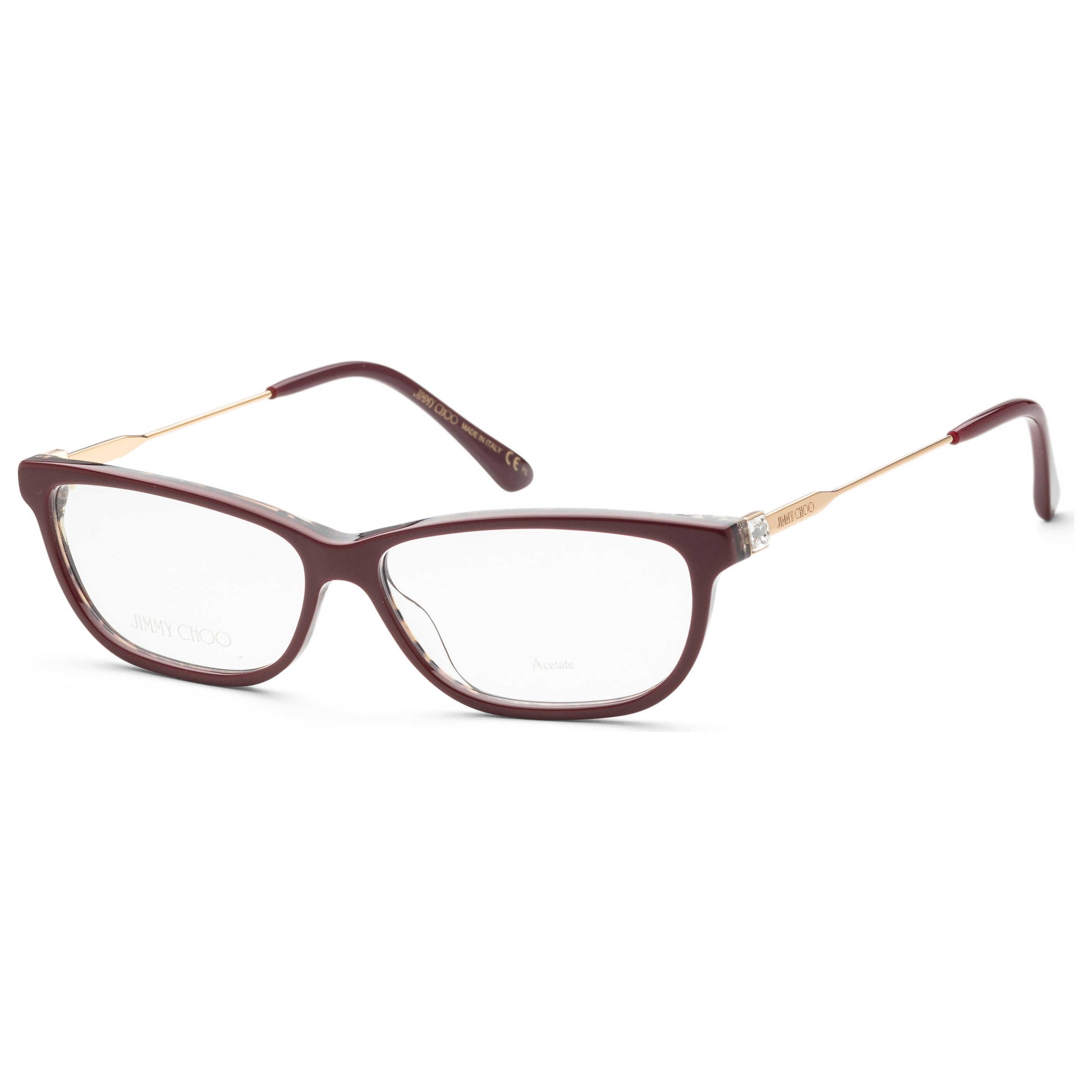 Front view of Jimmy Choo Core Women's Opticals JC342-01GR-00