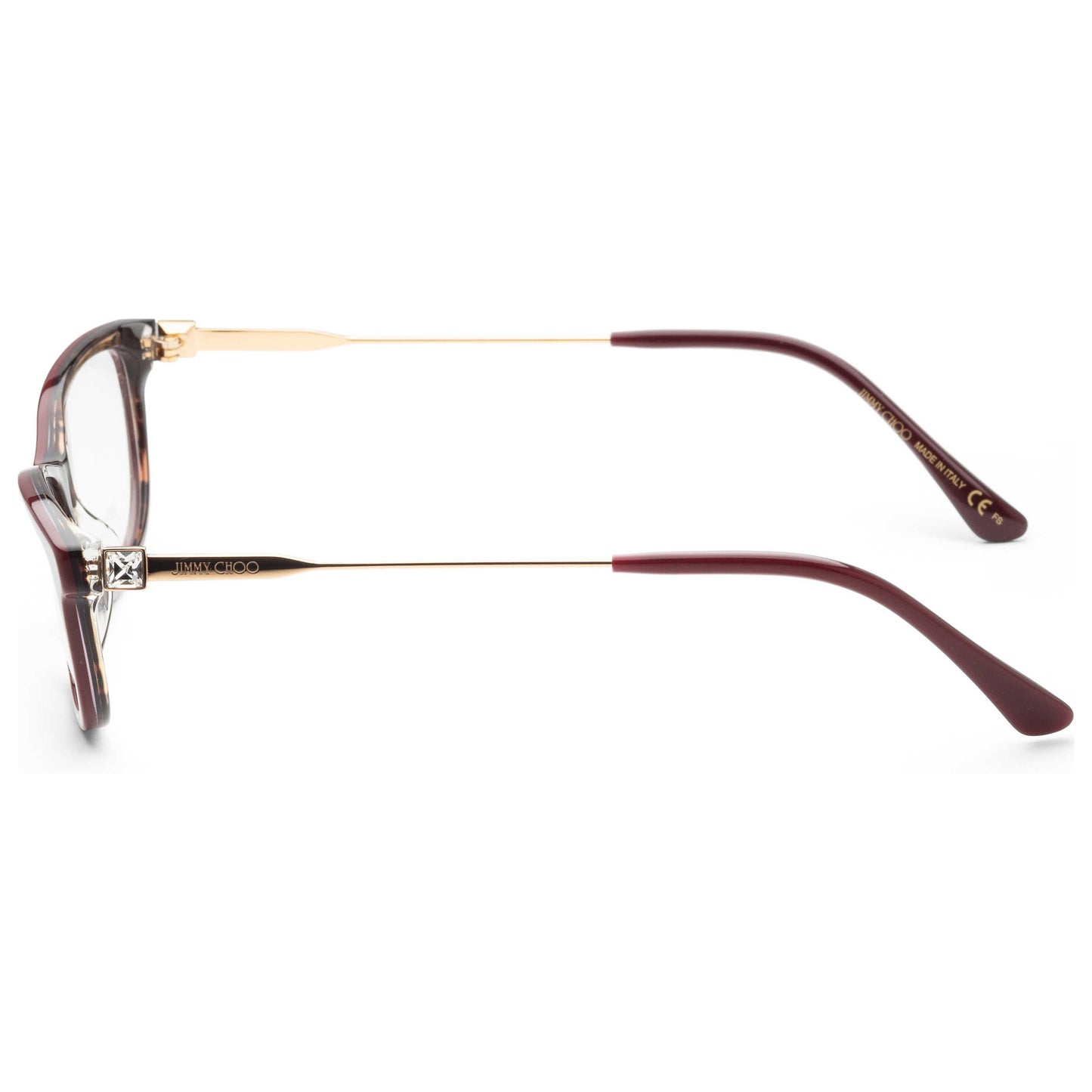 Left view of Jimmy Choo Core Women's Opticals JC342-01GR-00