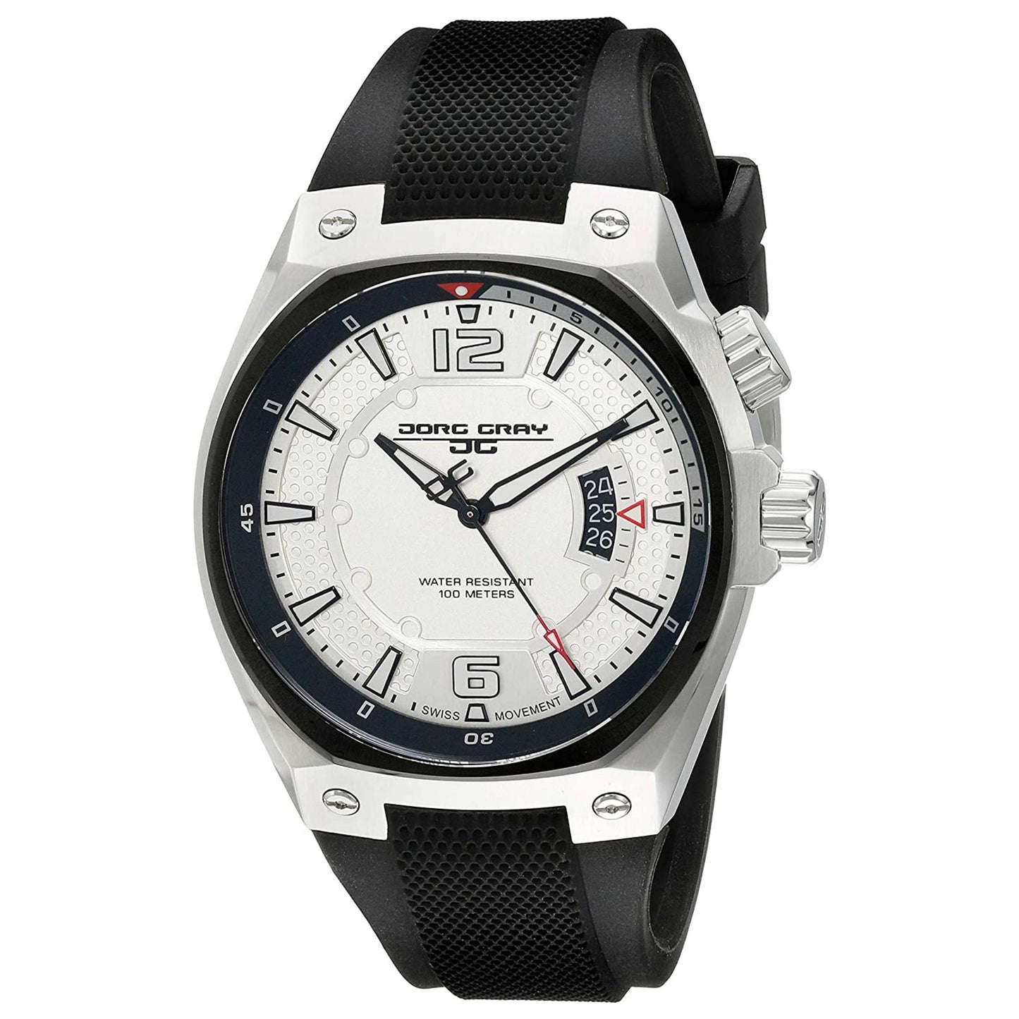Front view of Jorg Gray Classic Men's Quartz Watch JG830011