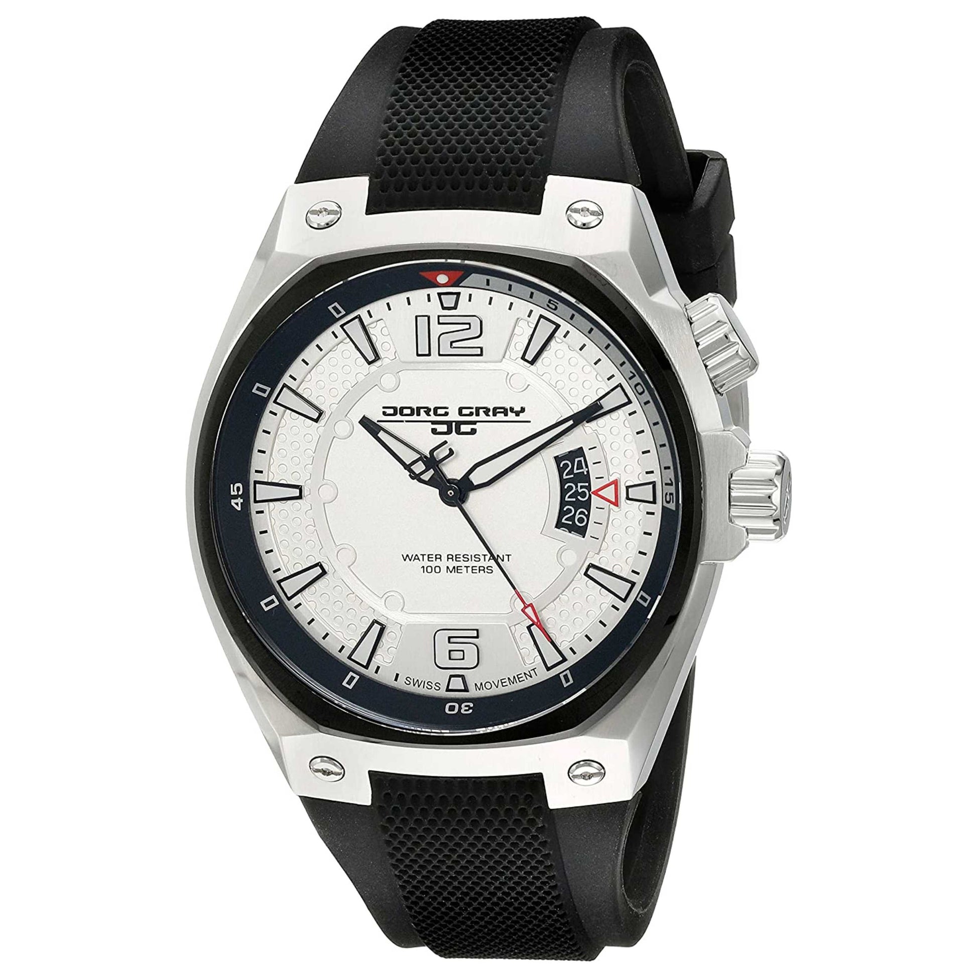 Front view of Jorg Gray Classic Men's Quartz Watch JG830011