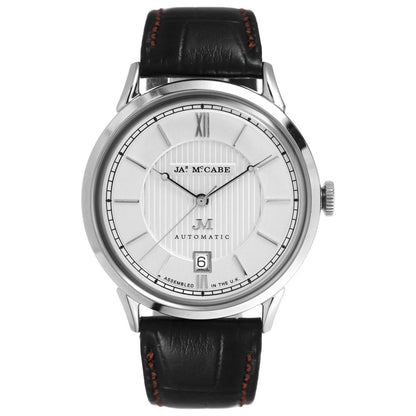 Front view of James McCabe Heritage Men's Automatic Watch JM-1022-02